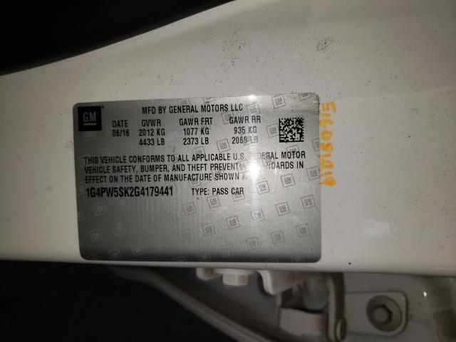 2016 BUICK VERANO SPO 1G4PW5SK2G4179441