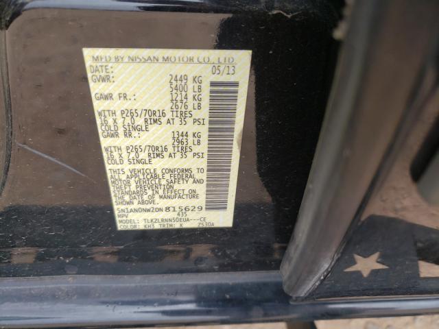 2013 NISSAN XTERRA X 5N1AN0NW2DN815629