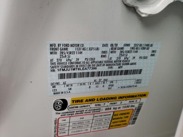 2020 FORD EXPEDITION 1FMJU1MT8LEA77396
