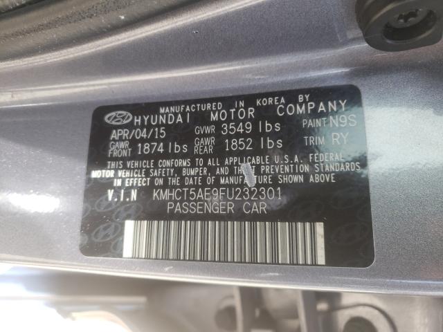 2015 HYUNDAI ACCENT GS KMHCT5AE9FU232301