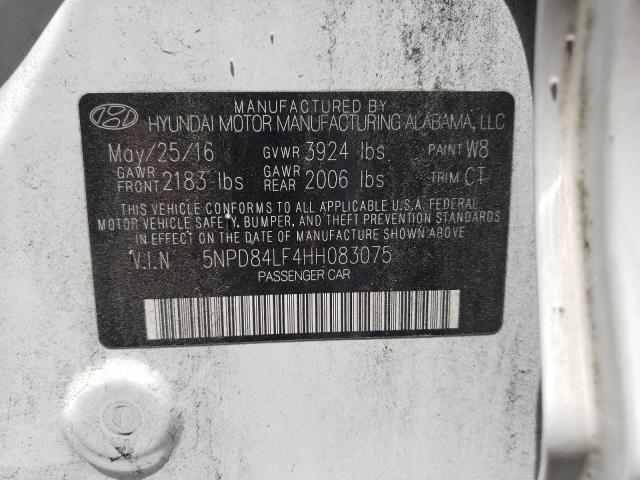 2017 HYUNDAI ELANTRA SE 5NPD84LF4HH083075