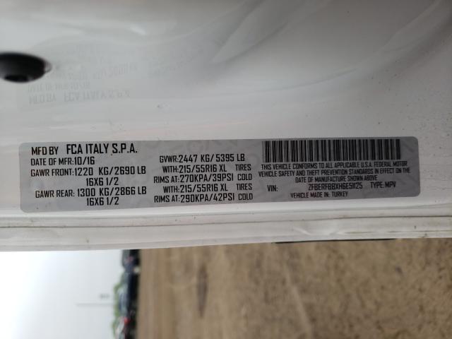 2017 RAM PROMASTER ZFBERFBBXH6E51125