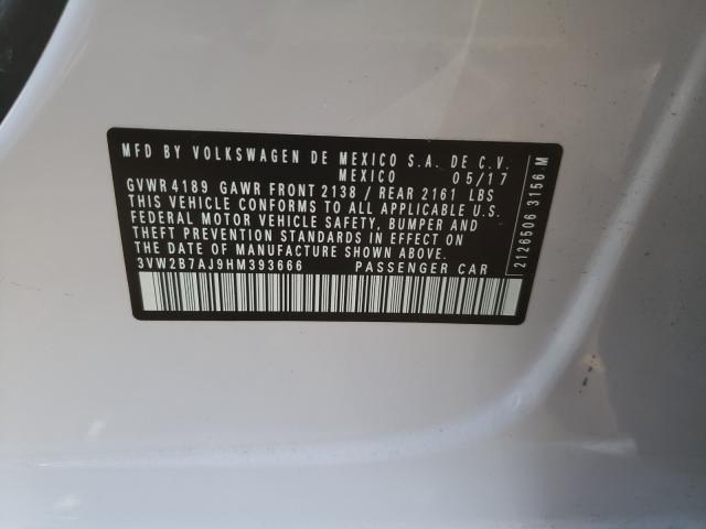 2017 VOLKSWAGEN 52 PORSCH 3VW2B7AJ9HM393666