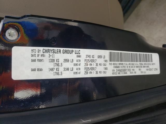 2011 VOLKSWAGEN ROUTAN SEL 2V4RW6DG6BR717033