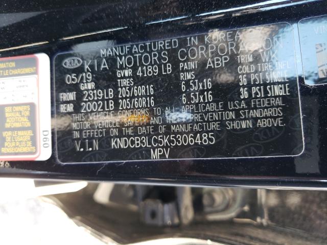 2019 KIA NIRO FE KNDCB3LC5K5306485