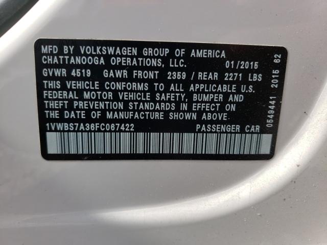 Volkswagen Passat 2015 -auction- 9