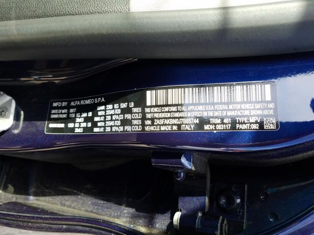2018 ALFA ROMEO STELVIO TI ZASFAKBN0J7B85744