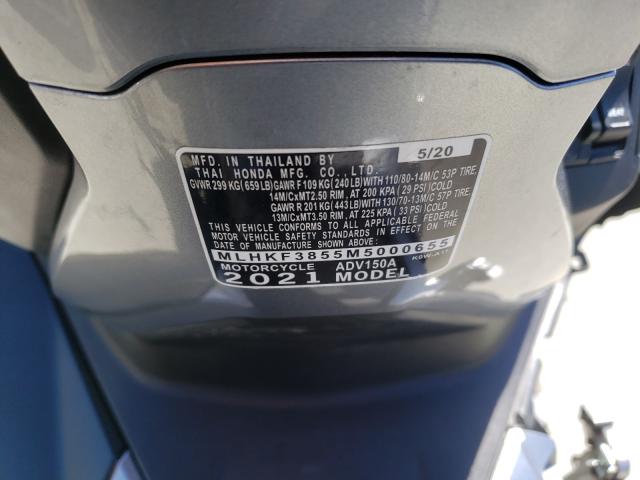 2021 HONDA ADV150 A MLHKF3855M5000655