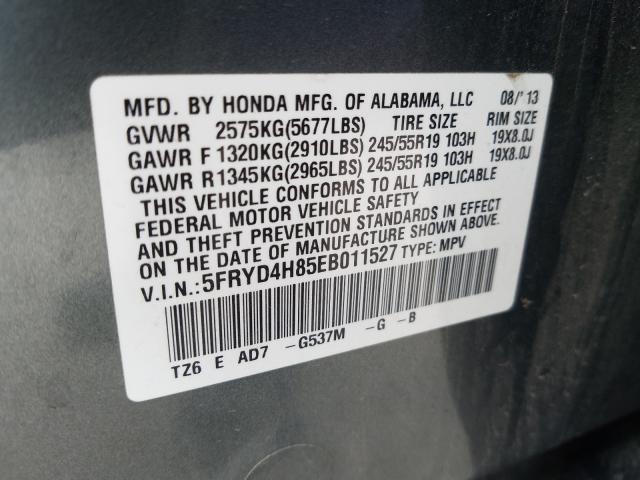 2014 ACURA MDX ADVANC 5FRYD4H85EB011527