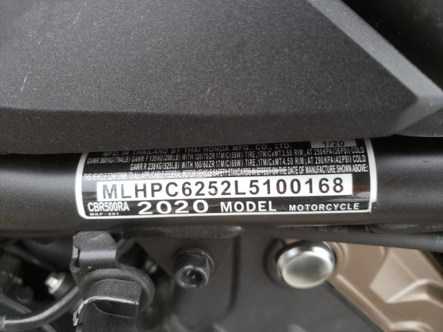 2020 HONDA CBR500 RA MLHPC6252L5100168