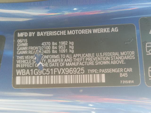 2015 BMW 228 XI SUL WBA1G9C51FVX96925