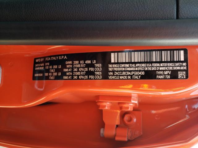 2018 JEEP RENEGADE T ZACCJBCB4JPG93430