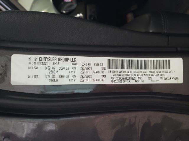 2013 DODGE DURANGO SX 1C4RDHAG4DC696517