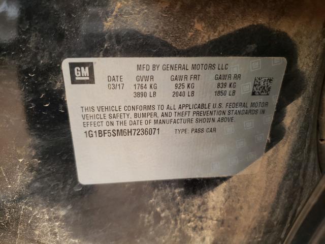 2017 CHEVROLET CRUZE PREM 1G1BF5SM6H7236071