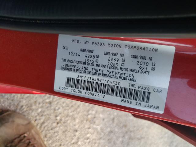 2016 MAZDA MAZDA 6 JM1GJ1W58G1404530