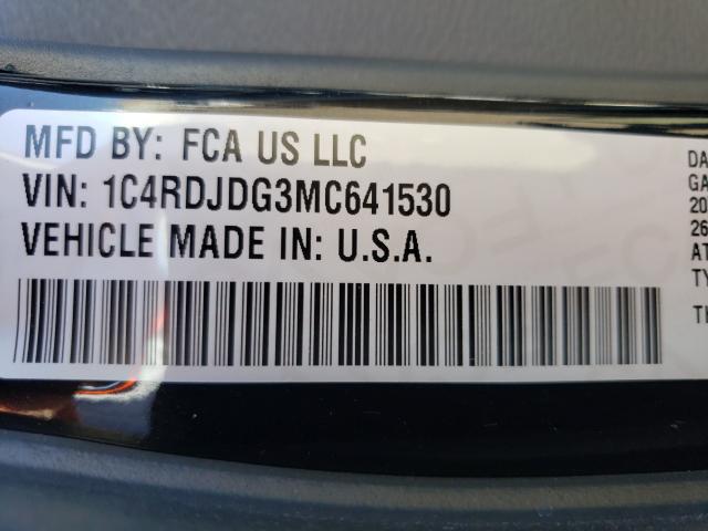 2021 DODGE DURANGO GT 1C4RDJDG3MC641530