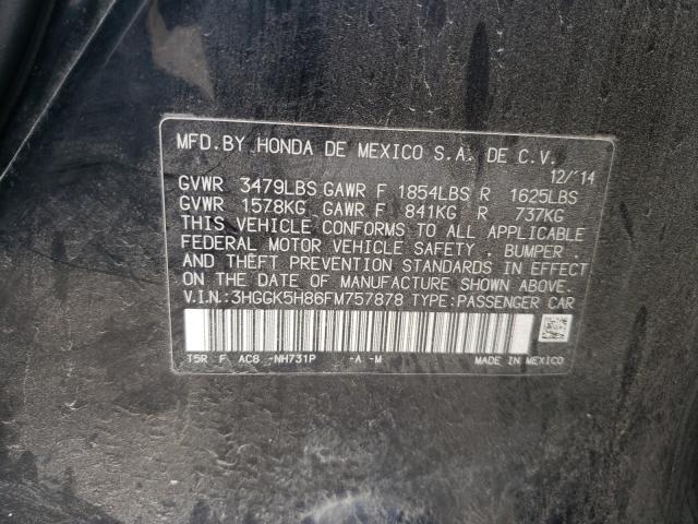 2015 HONDA FIT EX 3HGGK5H86FM757878