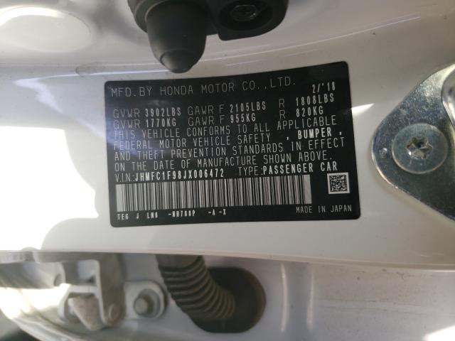 2018 HONDA CIVIC TOUR JHMFC1F98JX006472