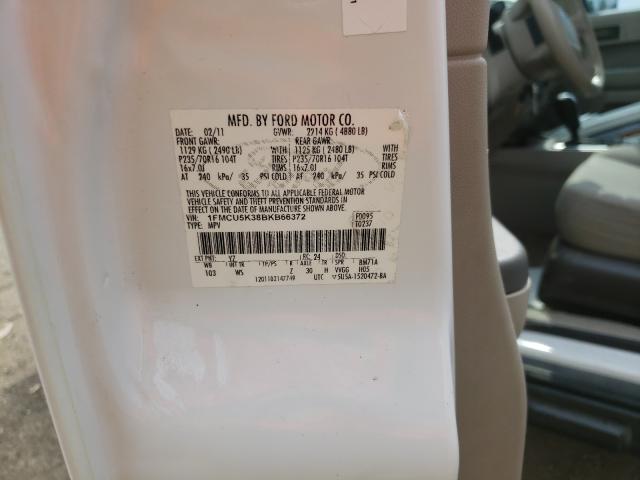 2011 FORD ESCAPE HYB 1FMCU5K38BKB66372