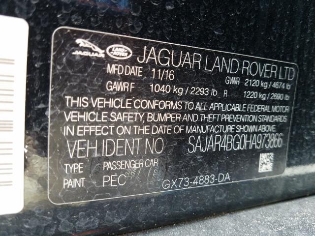 2017 JAGUAR XE SAJAR4BG0HA973866