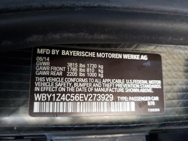 2014 BMW I3 REX WBY1Z4C56EV273929