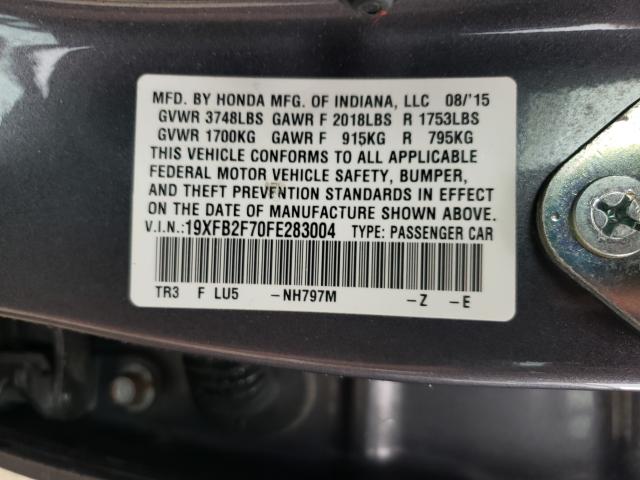 2015 HONDA CIVIC SE 19XFB2F70FE283004