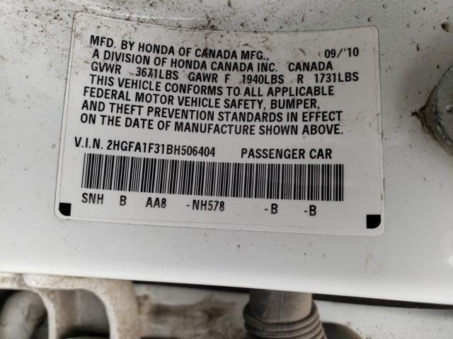 2011 HONDA CIVIC VP 2HGFA1F31BH506404