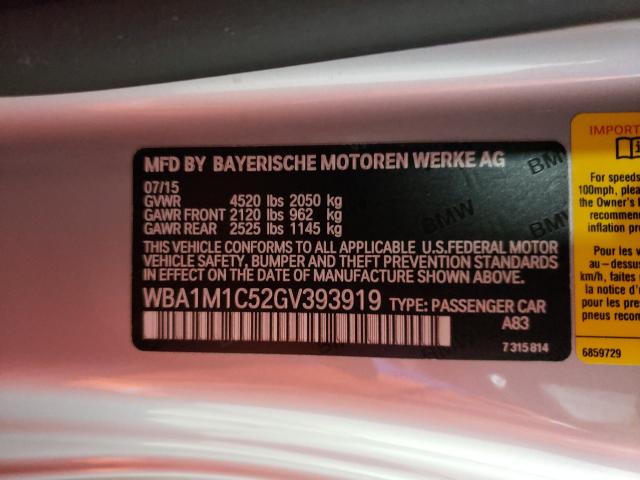 2016 BMW M235I WBA1M1C52GV393919