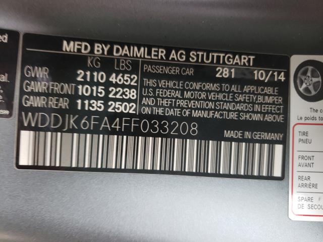 2015 MERCEDES-BENZ SL 400 WDDJK6FA4FF033208