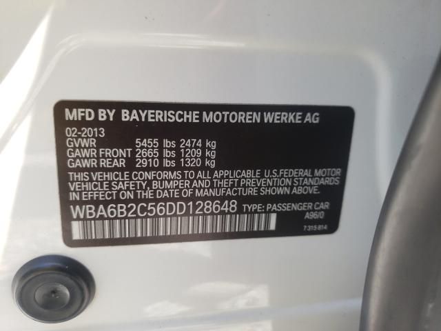 2013 BMW 650 I WBA6B2C56DD128648