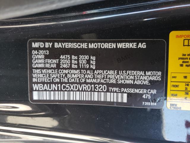 2013 BMW 128 I WBAUN1C5XDVR01320