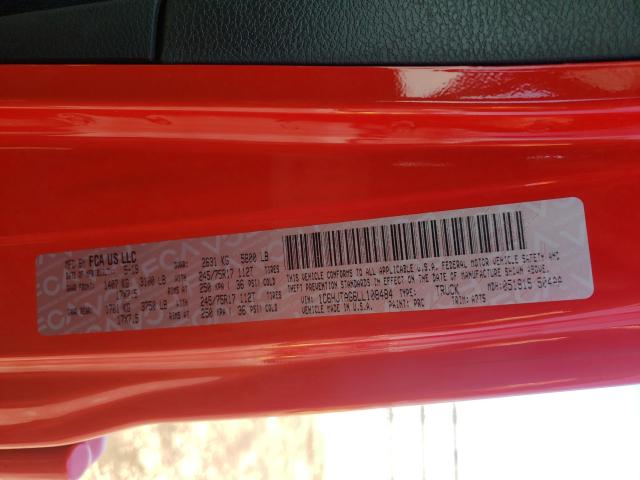 2020 JEEP GLADIATOR 1C6HJTAG6LL108484
