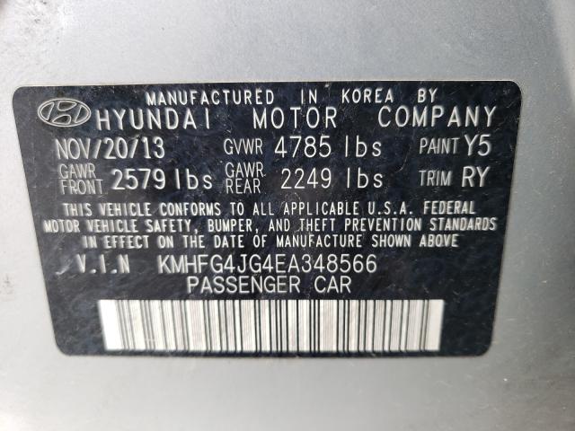 2014 HYUNDAI AZERA KMHFG4JG4EA348566