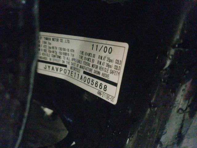 2001 YAMAHA XV1600 ATL JYAVP07E11A005668