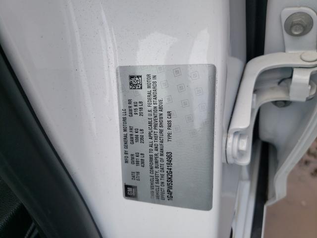 2016 BUICK VERANO SPO 1G4PW5SK2G4184963