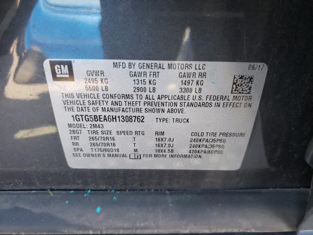 2017 GMC CANYON 1GTG5BEA6H1308762