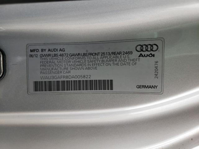 2013 AUDI S5 PRESTIG WAU3GAFR8DA005822
