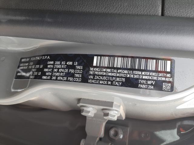 2020 JEEP RENEGADE T ZACNJBC11LPL86376