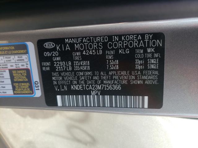 2021 KIA SELTOS SX KNDETCA23M7156366