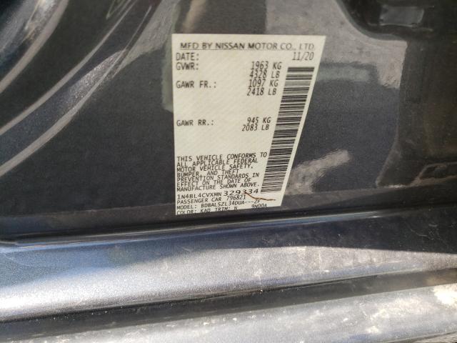 1N4BL4CVXMN329334 Nissan Altima Sr 2021. Фото: 9