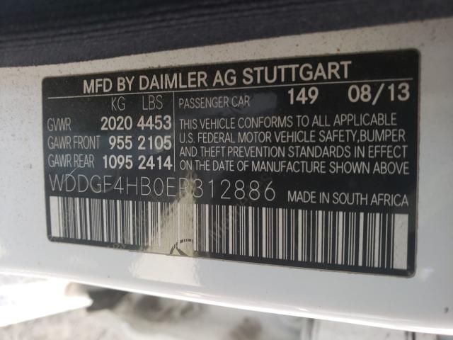 2014 MERCEDES-BENZ C WDDGF4HB0ER312886