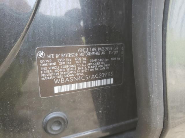 2010 BMW 550 GT WBASN4C57AC209113