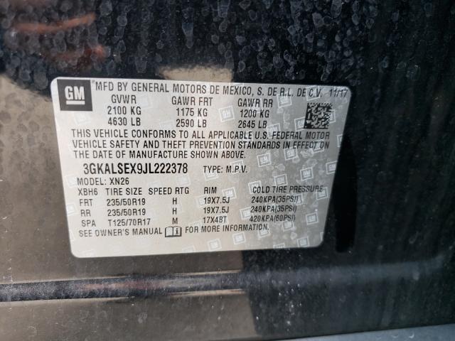 2018 GMC TERRAIN DE 3GKALSEX9JL222378