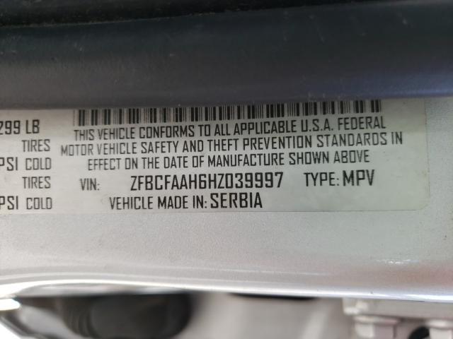 2017 FIAT 500L POP ZFBCFAAH6HZ039997