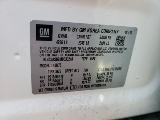 2021 BUICK ENCORE PRE KL4CJASB2MB333240