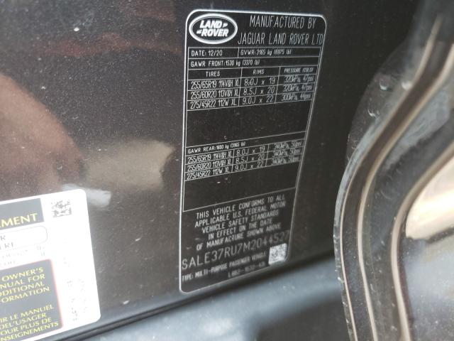 2021 LAND ROVER DEFENDER 1 SALE37RU7M2044527