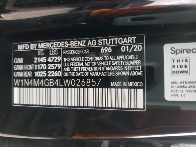 2020 MERCEDES-BENZ GLB 250 W1N4M4GB4LW026857