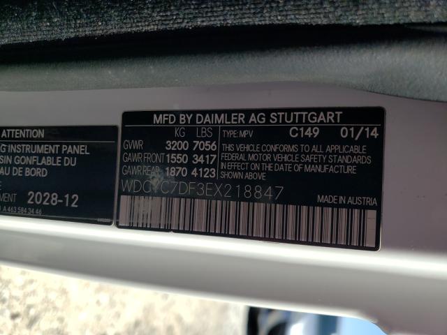 VIN WDCYC7DF3EX218847 2014 Mercedes-Benz G-Class, 6... no.10