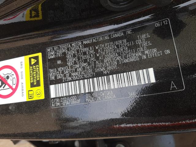 2013 LEXUS RX350 2T2BK1BA2DC162671