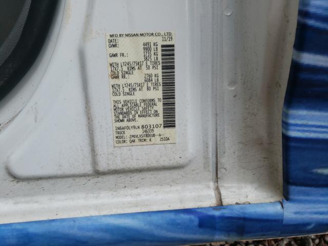 2020 NISSAN NV 2500 SV 1N6AF0LY9LN803107